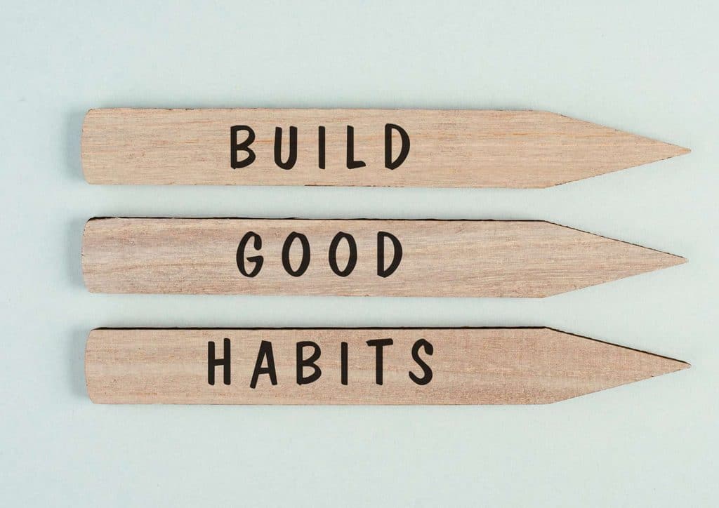 How to Lose Weight Fast (Safely, Without Crashing) 20 Three wooden sticks displaying the phrase "Build Good Habits" in a motivational arrangement.