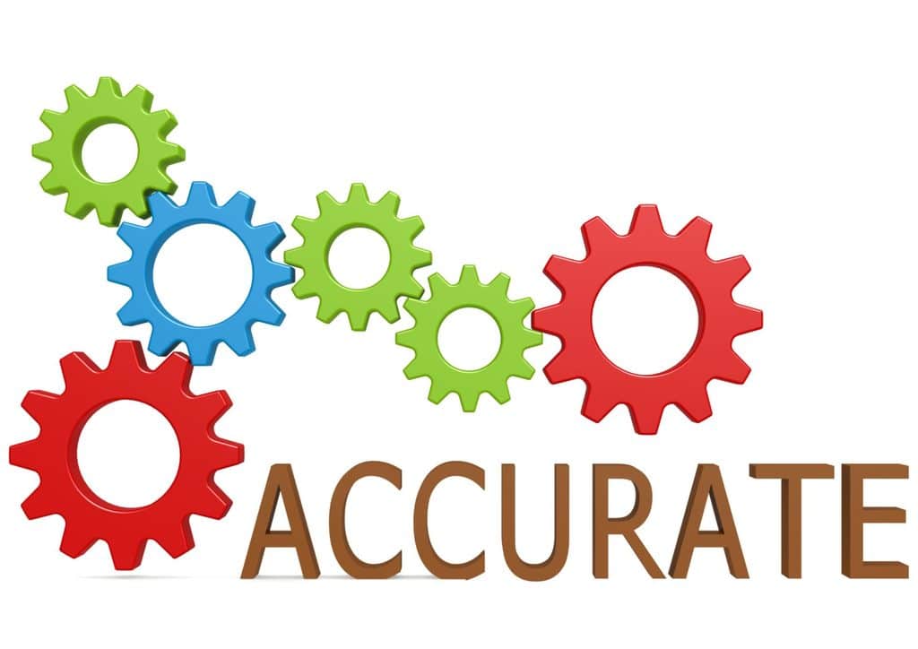 Why Am I Not Losing Weight? 8 Reasons a Nutritionist Sees Every Week 5 The word "accurate" is displayed at the center, surrounded by vibrant, interlocking gears in various colours.
