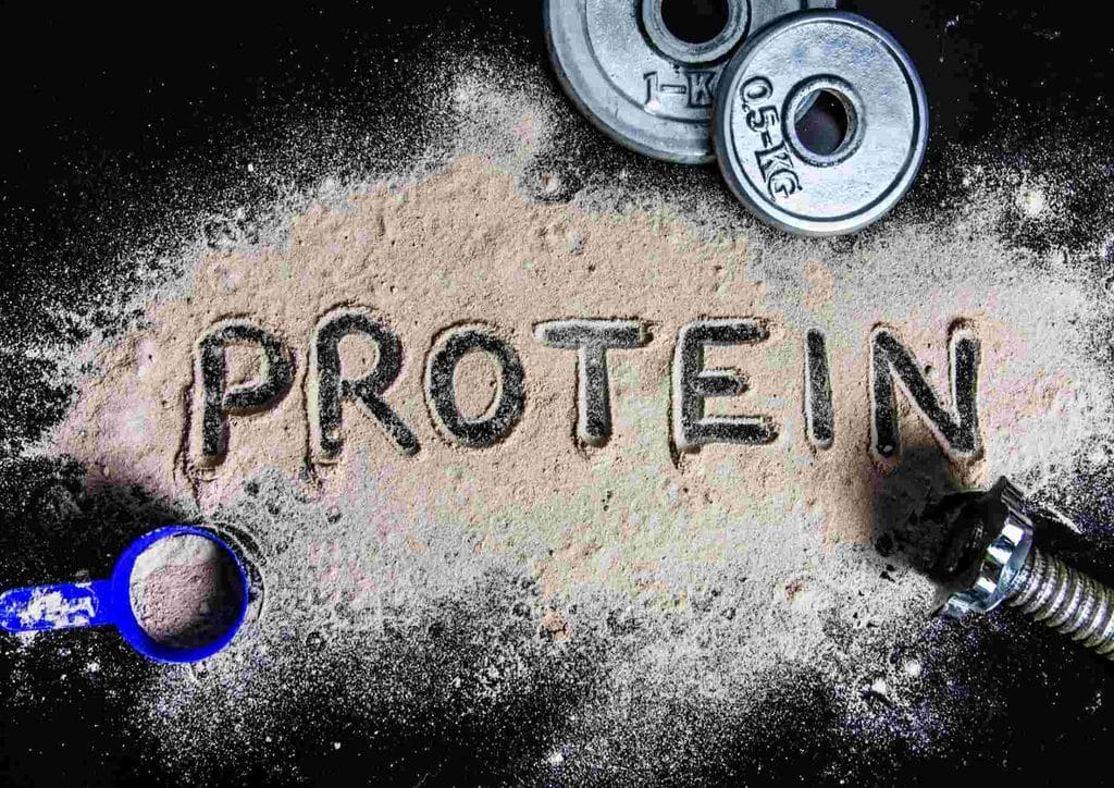 Is Whey Protein Good for Weight Loss? 45 The word "protein" displayed prominently on a black background.