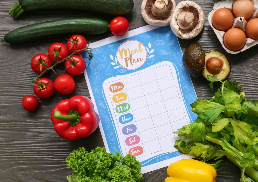 Healthy Meal Plans for Weight Loss: How to Build One That Lasts 5 A detailed meal plan showcasing an assortment of vegetables alongside eggs for healthy eating.