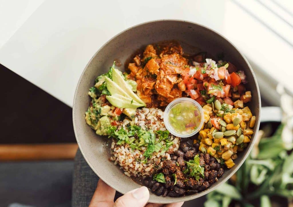 Easy Meals for Weight Loss When You're Short on Time 48 A bowl filled with assorted vegetables and meat, showcasing a colourful and nutritious meal.